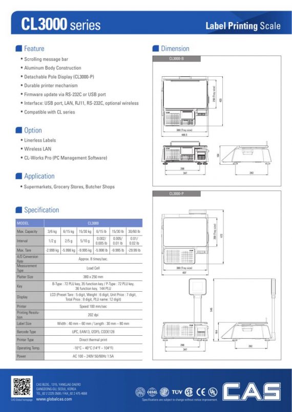 CAS CL3000 4