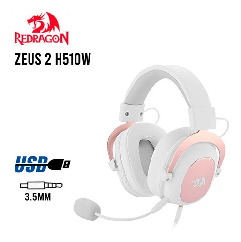 INFOTEC GAMING  Audifono Gamer Redragon Zeus 2 H510w Usb 3.5