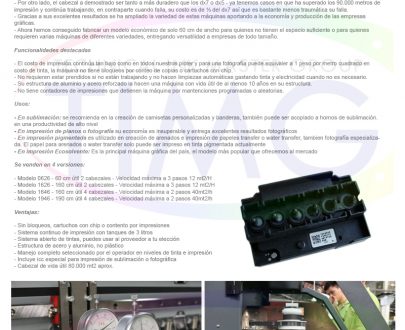 EPSON Eco solventado 1646