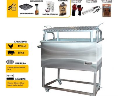  MR GRILL Largo: 78 cm. | Ancho: 48 cm. | Alto: 65 cm.