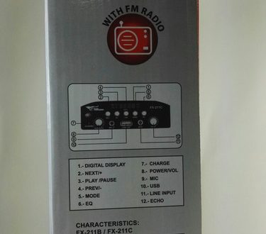 JLB Parlante Radio Altavoz Profesional Con Micrófono