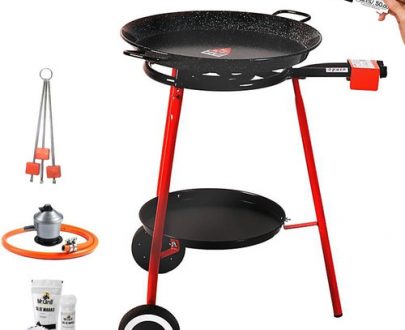  MR GRILL -Quemador de 40 cm - 2 fuegos con capacidad para una paella de 30 a 65 de material cerámico importado resistente a altas temperaturas
-Resistente a altas temperaturas