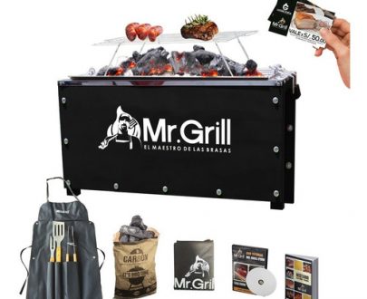  MR GRILL -Medidas: 48 de Largo x 28 de Fondo x 30 Alto
Capacidad : 02 Pollos o 03 kg de carne de cerdo.