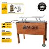 MR GRILL Medidas: 70 de Largo x 40 de Fondo x 50/60 Alto
Capacidad : 06 Pollos o 10 kg carne de cerdo.