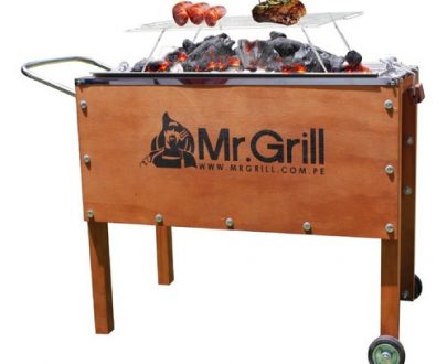 MR GRILL Medidas: 60 de Largo x 35 de Fondo x 50 Alto
Capacidad : 6 kg de carne de cerdo.
