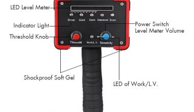 AKS METAL DETECTOR GR1000 ALCON NEGRO