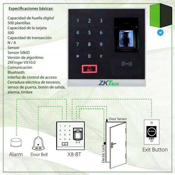 ZKTECO X8-BT-KIT 3