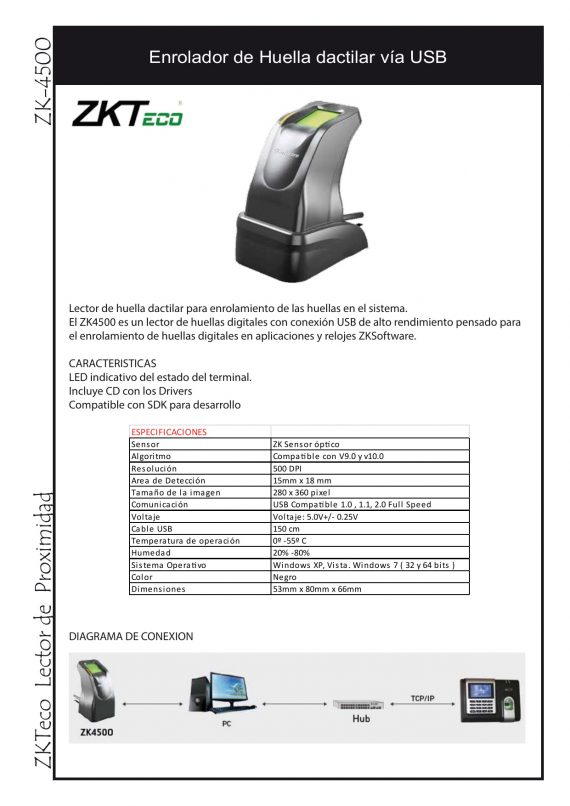 ZKTECO ZK-4500 1 ZKTECO ZK-4500