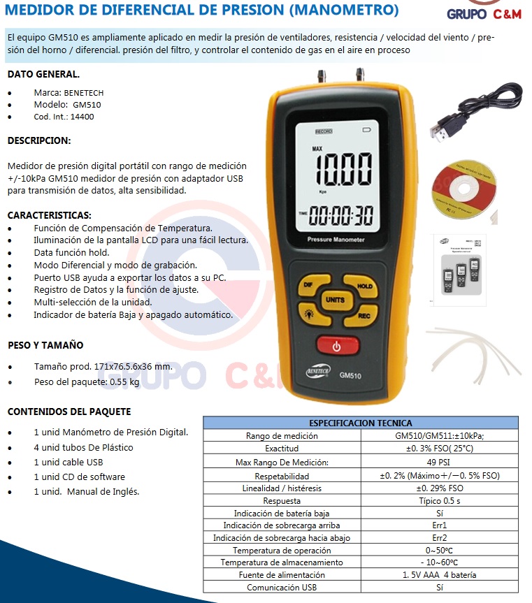 BENETECH GM510 4