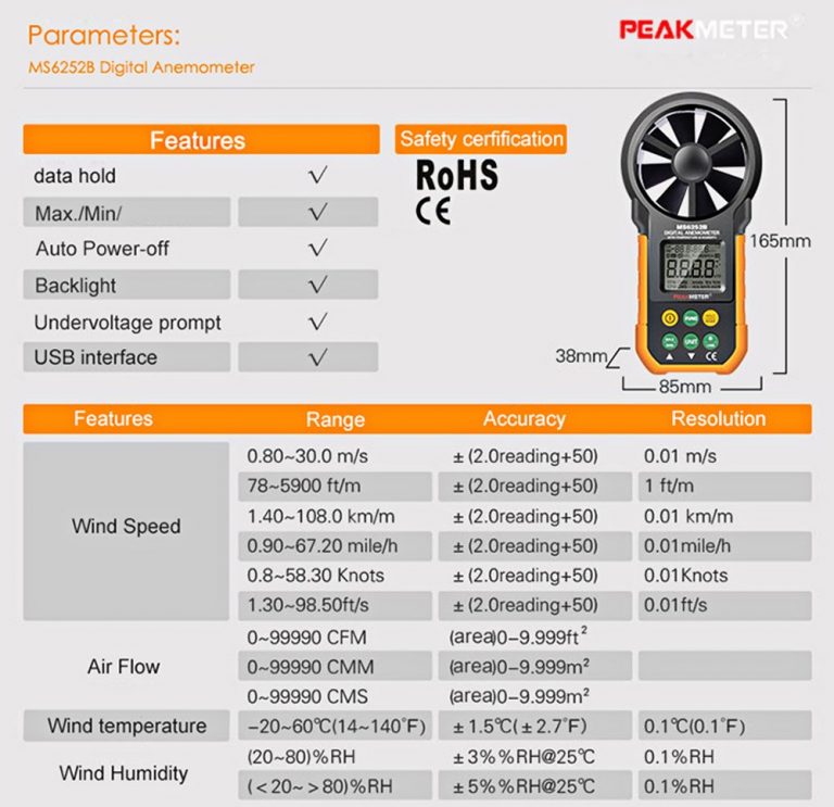 PEAKMETER 6252B 4