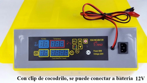 incubadora de 112 huevos Y 12v