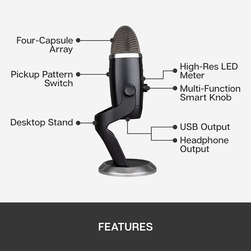LOGITECH G Microfono Blue Yeti X Usb 3
