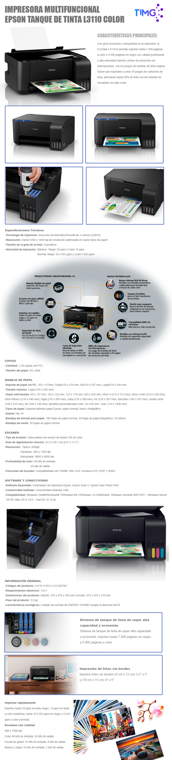 EPSON L3110 Inkjet